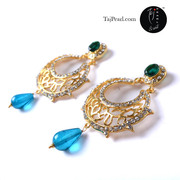 Gold Plated Earrings from TajPearl.com. International shipping 
