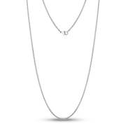 1.5mm Thin and Dainty Steel Box link Necklace