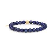 6mm Genuine Lapis Lazuli Stretch Bead Bracelet