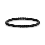 4mm Matte Black Onyx Hematite Bead Bracelet